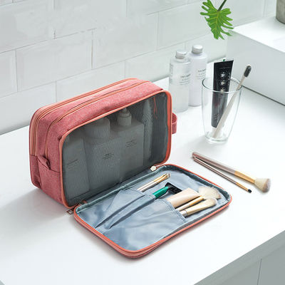Wash Travel Mens Large Bathroom Toiletry Bag With Handle Portable Oxford