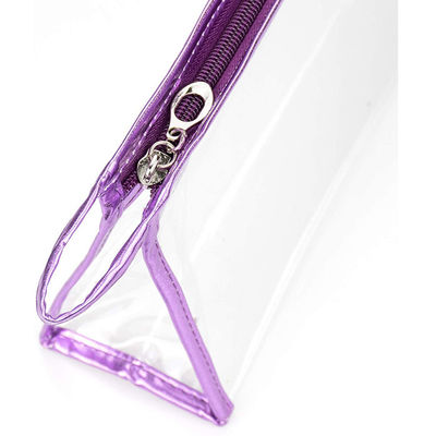Transparent Waterproof Cosmetic Bag, PVC Clear Makeup Organizing Bags With Zipper Perfect for Bathroom