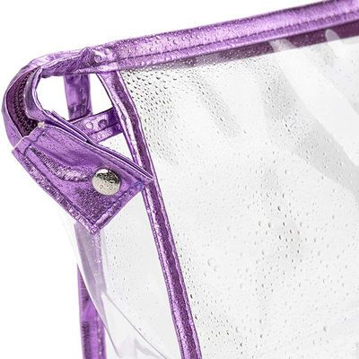 Transparent Waterproof Cosmetic Bag, PVC Clear Makeup Organizing Bags With Zipper Perfect for Bathroom