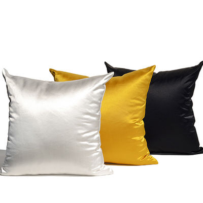 Cotton Car Satin Throw Pillows Pure Color Imitation Home Silk Pillow